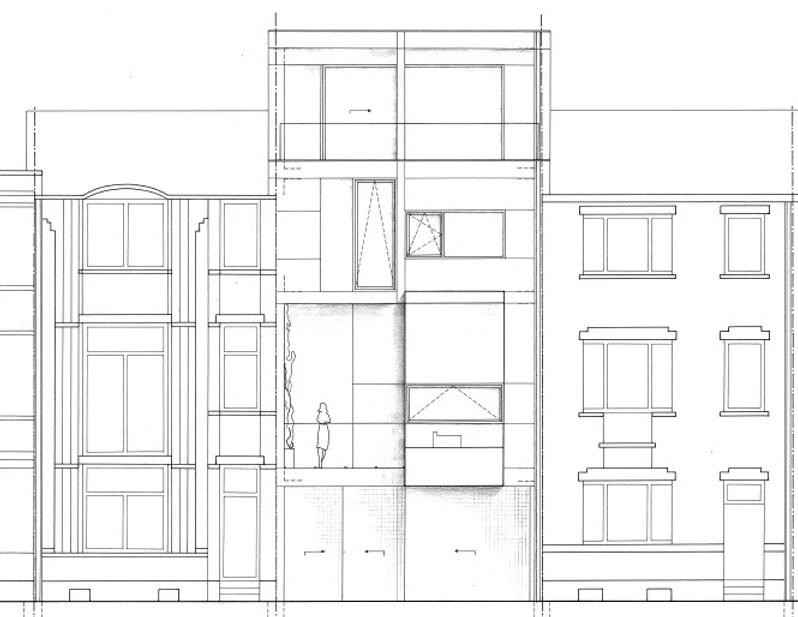 Adeline Stals Architecte Maison mitoyenne unifamiliale